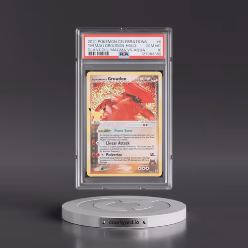2021 Pokémon Celebrations Classic Collection #9 Team Magma's Groudon - Holo (PSA 10 GEM MINT)