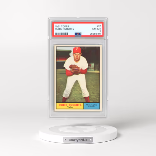 1961 Topps #20 Robin Roberts (PSA 8 NM-MT)