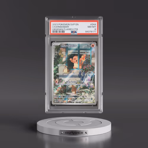 2023 Pokémon Svp EN-SV Black Star Promo #044 Charmander - Obsidian Flames Elite Trainer Box (PSA 8 N