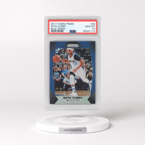2017 Panini Prizm #96 Seth Curry - Blue Prizm (PSA 10 GEM MINT)