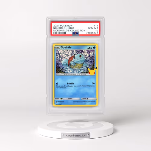 2021 Pokémon Mcdonald's Collection #17 Squirtle - Holo (PSA 10 GEM MINT)