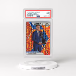 2019 Panini Mosaic #299 Stephen Curry - Reactive Orange (PSA 9 MINT)