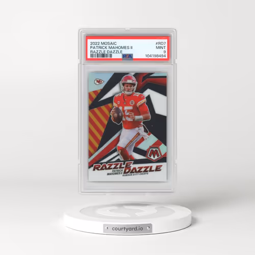 2022 Panini Mosaic Razzle Dazzle #RD7 Patrick Mahomes II (PSA 9 MINT)