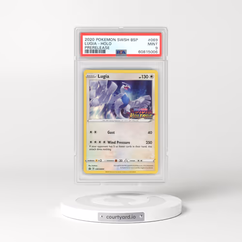 2017 Black Star Promos - Sword & Shield #069 Lugia - Vivid Voltage Prerelease Promo Holo (PSA 9 MINT)