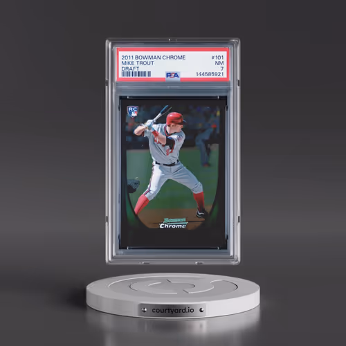 2011 Bowman Chrome Draft #101 Mike Trout (PSA 7 NM)