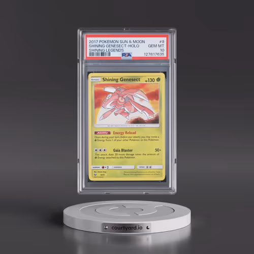 2017 Pokémon Sun & Moon Shining Legends #9 Shining Genesect - Holo Holo (PSA 10 GEM MINT)