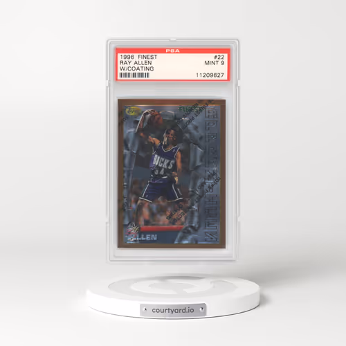 1996 Finest #22 Ray Allen - w/Coating (PSA 9 MINT)