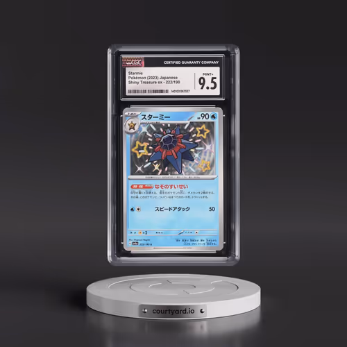 2023 Shiny Treasure ex #222/190 Starmie - Shiny Rare Holo (CGC 9.5 MINT+)