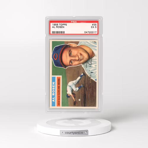 1956 Topps #35 Al Rosen - White Back (PSA 5 EX)
