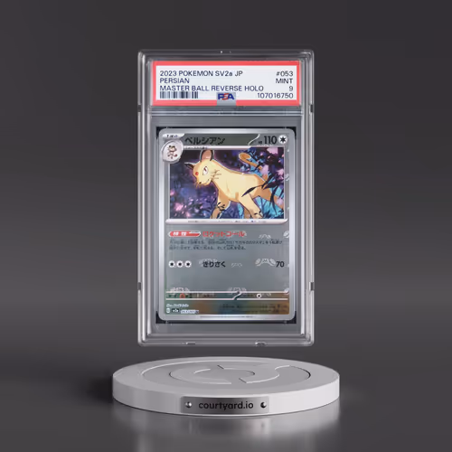 2023 Pokémon Sv2a-Pokemon 151 #053 Persian - Reverse Holo Master Ball (PSA 9 MINT)