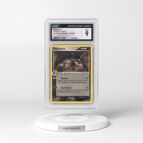 2007 Pokémon EX Power Keepers #18 Mightyena (CGC 9 MINT)