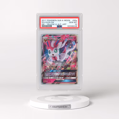 2017 Pokémon Sun & Moon Guardians Rising #92a Sylveon GX - Holo Yellow A Alternate Art (PSA 10 GEM M
