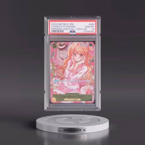 2023 One Piece Japanese Premium Card Collection -Girls Edition #008 Charlotte Pudding (PSA 10 GEM MI