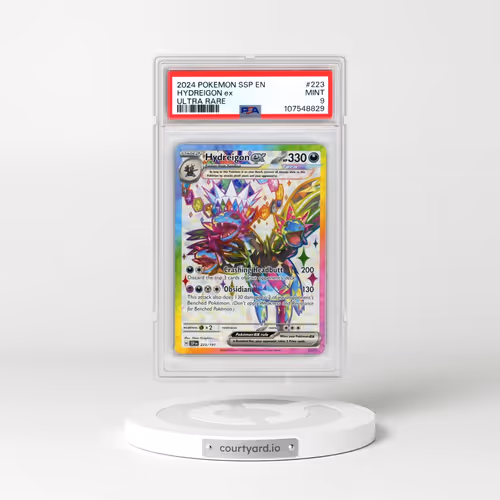 2024 Pokémon Ssp EN-Surging Sparks #223 Hydreigon EX - Holo Ultra Rare (PSA 9 MINT)