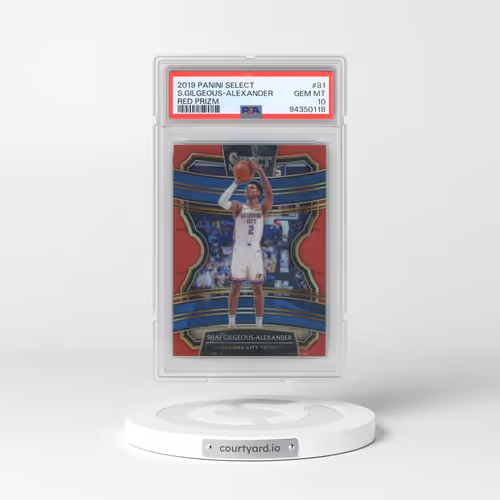 2019 Panini Select #81 Shai Gilgeous-Alexander - Red Prizm (PSA 10 GEM MINT)