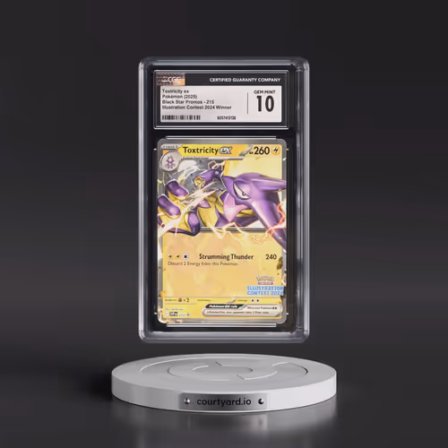 2025 Pokémon Svp EN-SV Black Star Promo #215 Toxtricity EX - Holo Illustration Contest 2024 (CGC 10