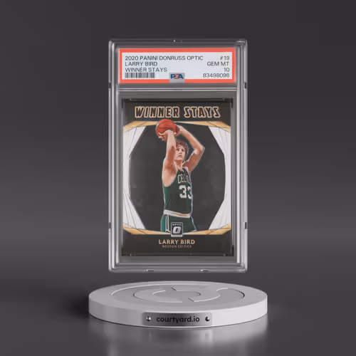 2020 Panini Donruss Optic Winner Stays #19 Larry Bird (PSA 10 GEM MINT)
