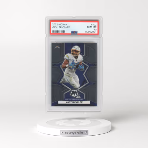 2022 Panini Mosaic #102 Austin Ekeler (PSA 10 GEM MINT)