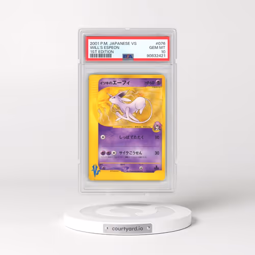 2001 Pokémon VS #076 Will's Espeon - 1st Edition (PSA 10 GEM MINT)