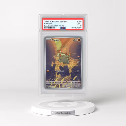 2024 Pokémon Ssp EN-Surging Sparks #205 Phanpy - Illustration Rare (PSA 9 MINT)