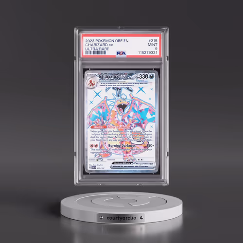 2023 Pokémon Obf EN-Obsidian Flames #215 Charizard EX - Holo Ultra Rare (PSA 9 MINT)
