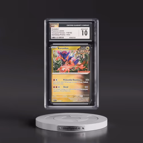 2024 Pokémon Tef EN-Temporal Forces #119 Koraidon - Gamestop Exclusive (CGC 10 GEM MINT)