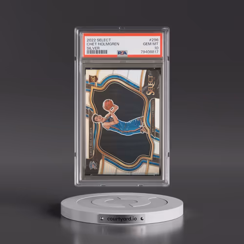 2022 Panini Select #296 Chet Holmgren - Silver (PSA 10 GEM MINT)