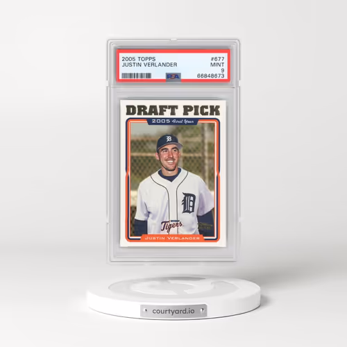 2005 Topps #677 Justin Verlander (PSA 9 MINT)