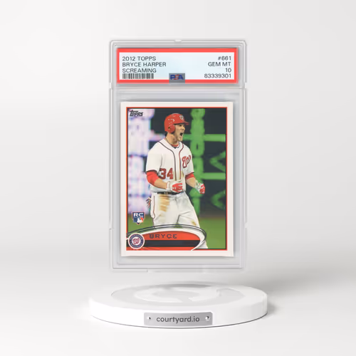 2012 Topps #661 Bryce Harper - Screaming (PSA 10 GEM MINT)