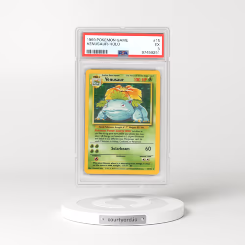 1999 Base Set #15 Venusaur - Holo (PSA 5 EX)