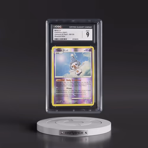 2007 Diamond & Pearl #90/130 Mime Jr. - Reverse Holo (CGC 9 MINT)