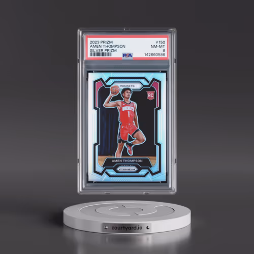 2023 Panini Prizm #150 Amen Thompson - Silver Prizm (PSA 8 NM-MT)