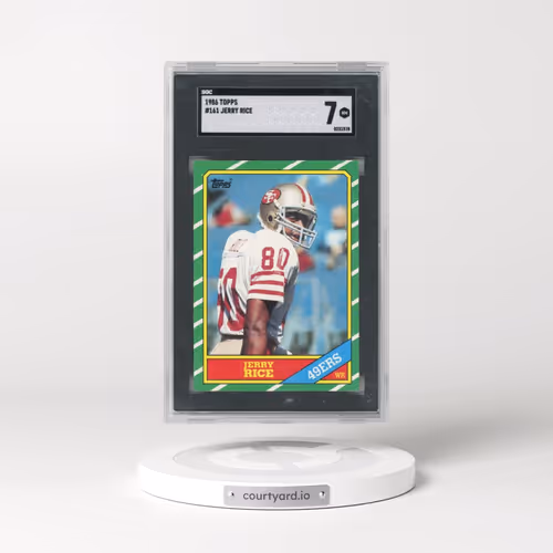 1986 Topps #161 Jerry Rice (SGC 7 NM)
