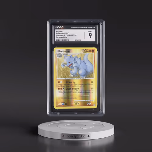 2007 Diamond & Pearl #60/130 Rhydon - Reverse Holo (CGC 9 MINT)