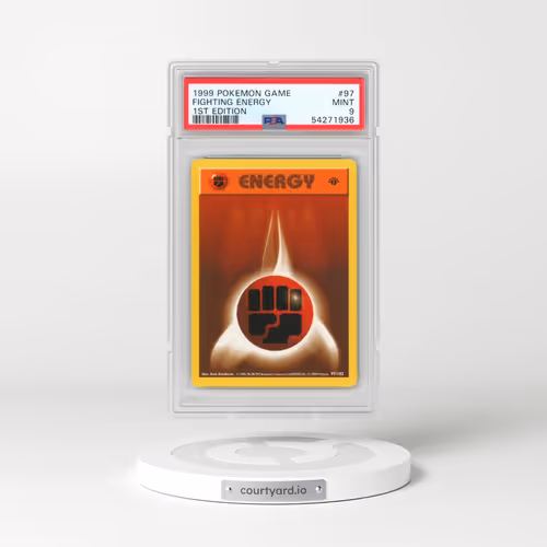 1999 Pokémon Game #97 Fighting Energy - 1st Edition (PSA 9 MINT)