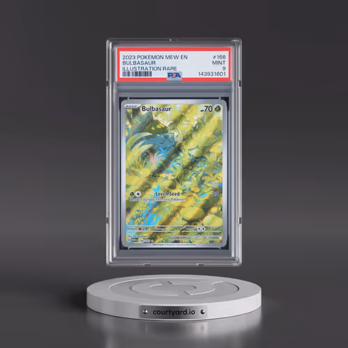 2023 Pokémon Mew EN-151 #166 Bulbasaur - Illustration Rare (PSA 9 MINT)