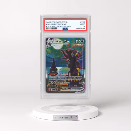 2021 Pokémon Sword & Shield Evolving Skies #215 Umbreon Vmax - Full Art Secret (PSA 9 MINT)