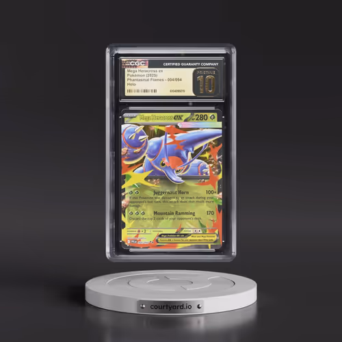 2025 Phantasmal Flames - PFL EN #004/094 Mega Heracross ex - Holo (CGC 10 PRISTINE)
