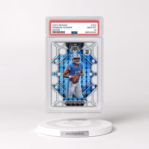 2023 Panini Mosaic #322 Hendon Hooker - White (PSA 10 GEM MINT)