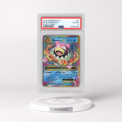 2016 Pokémon XY Evolutions #27 M Slowbro EX - Holo (PSA 6 EX-MT)