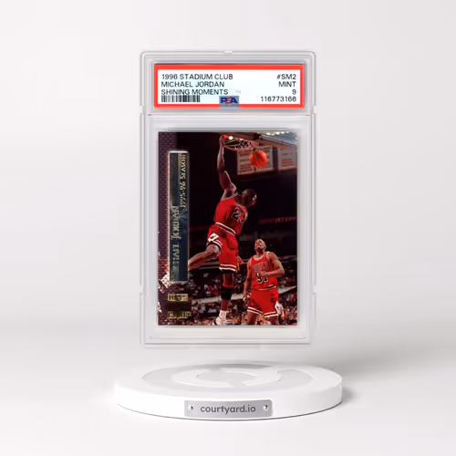 1996 Stadium Club Shining Moments #SM2 Michael Jordan (PSA 9 MINT)