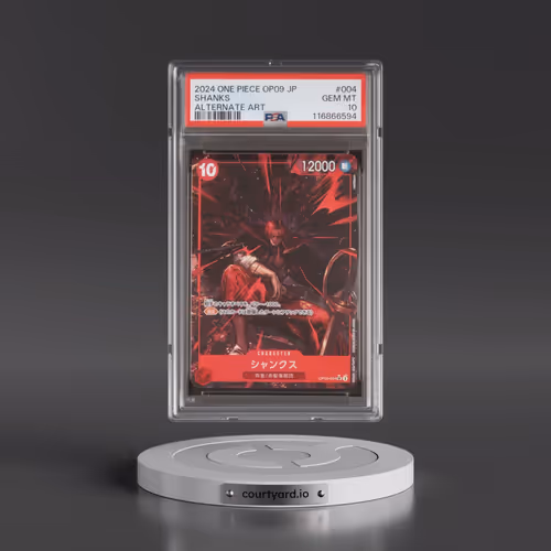 2024 One Piece Japanese OP09-Emperors in the New World #004 Shanks - Alternate Art (PSA 10 GEM MINT)