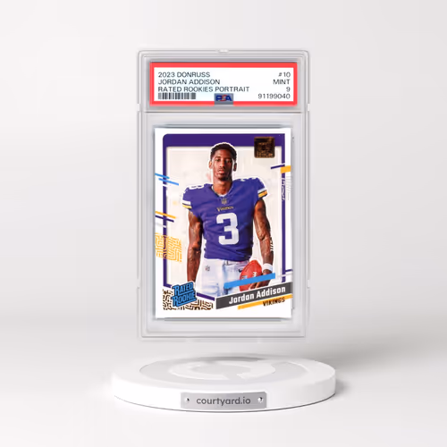 2023 Panini Donruss Rated Rookies Portrait #10 Jordan Addison (PSA 9 MINT)