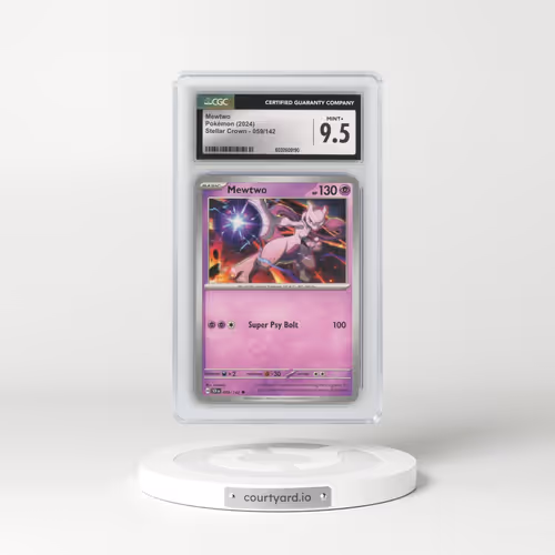 2024 Stellar Crown - SCR EN #059/142 Mewtwo (CGC 9.5 MINT+)