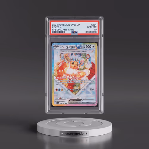 2024 Pokémon Sv8a-Terastal Fest EX #224 Eevee EX - Holo Special Art Rare (PSA 10 GEM MINT)