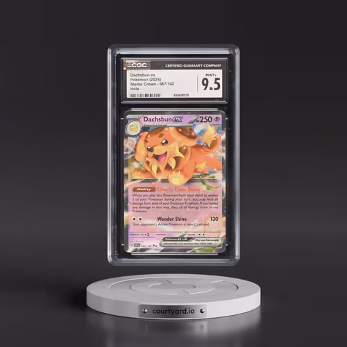 2024 Pokémon Scr EN-Stellar Crown #067 Dachsbun EX - Holo (CGC 9.5 MINT+)