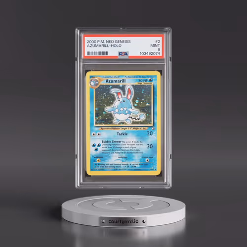2000 Pokémon Neo Genesis #2 Azumarill - Holo (PSA 9 MINT)