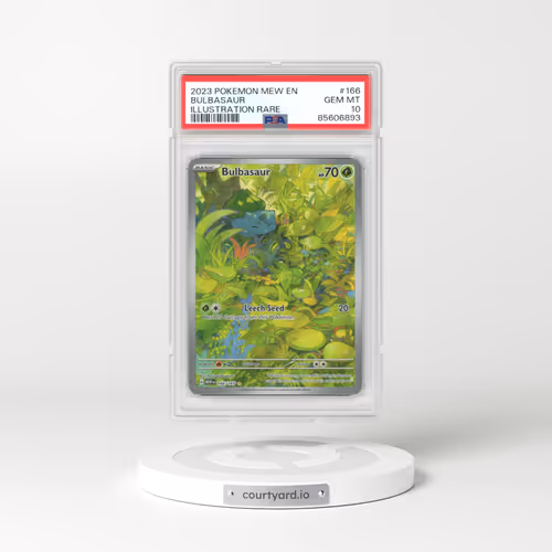 2023 Scarlet & Violet 151 - MEW EN #166 Bulbasaur - Illustration Rare (PSA 10 GEM MINT)