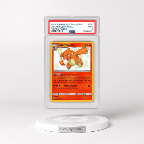 2019 Pokémon Sun & Moon Hidden Fates #SV7 Charmeleon - Holo (PSA 9 MINT)