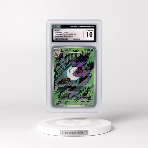 2023 Temporal Forces - TEF EN #176/162 Arbok - Illustration Rare (CGC 10 GEM MINT)